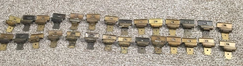 28 - Antique Brass Hinges Cover