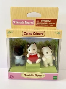 Sylvanian Families Tuxedo Cat Triplets Babies Brand New Rare - Picture 1 of 5