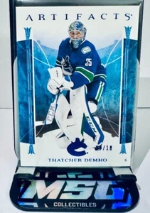 2022-23 Upper Deck Artifacts Thatcher Demko Indigo /10 #148 Canucks SP - Picture 1 of 3