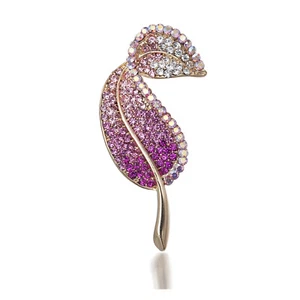 Lapel Brooch Pin Embellished,Swarovski Crystal Elements. Christmas Gift for Her - Picture 1 of 24