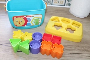 Fisher Price Baby's First Chunky Blocks Shape Sorter - Infant Toy - Picture 1 of 7