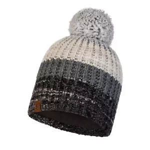 Buff Knitted and Polar Fleece Beanie ~ Alina grey - Picture 1 of 1