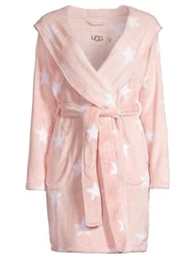 100% Authentic UGG Brand Mirada Blossom Star Soft Hooded Spa Cozy Robe Bathrobe - Picture 1 of 4