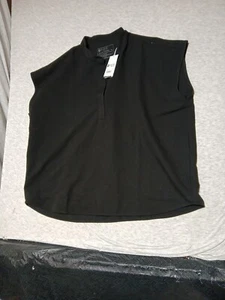 Scrub top donna XL nero Rafaela oversize nuovo con etichette collezione tecnica - Foto 1 di 8