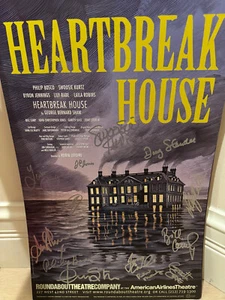 HEARTBREAK HOUSE Broadway Signed Poster Swoosie Kurtz Philip Bosco Lily Rabe+ - Picture 1 of 1