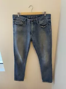 Pantalones de mezclilla azul calce ceñido DENHAM Jeansmaker W34 L32 - Imagen 1 de 8