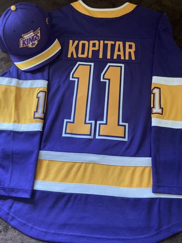 Fanatics LA Kings Reverse Retro 1.0 Kopitar Jersey Size L W/ RR 1.0 Snapback Cover
