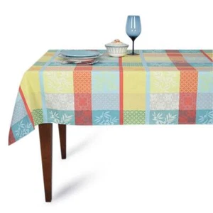 Cotton Tablecloth Teflon Coated Villa Grazia Premium Multicolor - Picture 1 of 10