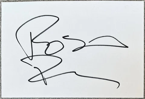 Rosario Dawson Signed In Person 4x6 Index Card In Top Loader - Authentic Cover