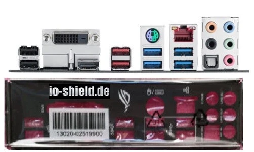Asus 13020-04153900 ATX Blende ( I/O Shield ) für Board TUF B450-PRO GAMING NEU