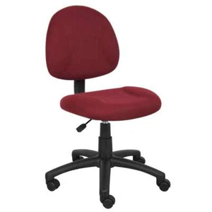 HomePRO 25 in. Wide Burgundy Armless Task Chair - Picture 1 of 8