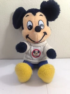 De colección Antiguo Mickey Mouse Peluche Muñeca Original Club Camisa Disneyland Años 60 70 - Imagen 1 de 8