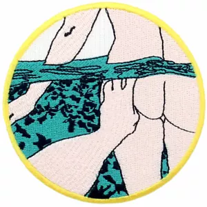 Embroidered Patches Iron Sew On Patches transfers Badges appliques Swimming 713R - Picture 1 of 4
