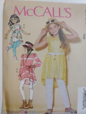 Tunic Top Leggings Girls 7 8 10 12 14 McCalls M7527 Sewing Pattern McCall's 7527 - Image 1 of 4