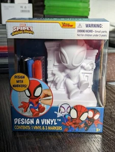 Marvel Spidey and his Amazing Friends Design A Vinyl Figure with 3 Markers NEW! - Picture 1 of 5