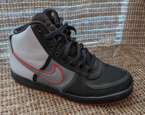 Nike Vandal High Size 9.5 Black Stealth Red 317173-008 - Picture 1 of 9