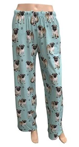 E & S Imports Women's #01 Pug Dog Lounge Pants - Pajama Pants Pajama Bottoms - - Picture 1 of 3