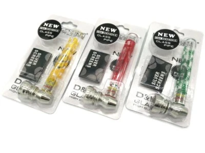 PIPA AD ACQUA IN VETRO E METALLO PIPETTA TABACCO ERBE FUMO FUMATORI + RETINE - Immagine 1 di 3