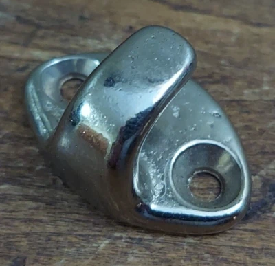 Gancho de cabina cromado de latón náutico vintage salvamento auténtico taco tamaño PEQUEÑO Foto 1 de 4