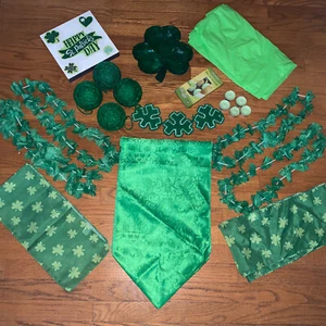 Lei X4 St Patrick’s Day Table Yarn Balls Decor X4 Candle Table Runner LOT 💗j15 - Picture 1 of 10