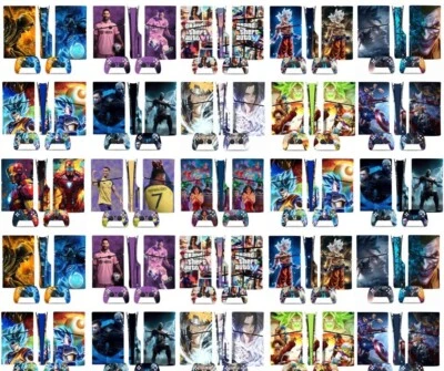 INNAGEEK Skin Vinyl PS5 Slim Disc FREE SHIPPING Sticker Protector Hero Anime Gift USA