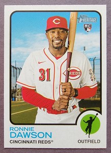 RONNIE DAWSON RC 2022 TOPPS HERITAGE #217 REDS ROOKIE