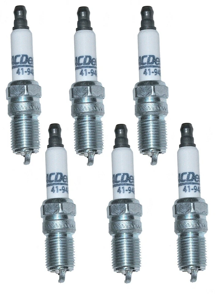 Set Of 6 Spark Plugs AcDelco For Mercury Capri 1975-1976 V6 2.8l - Image 1 of 1