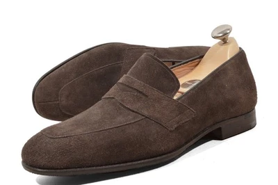 CHURCHS Hayes Penny Gamuza Mocasines Marrón 6G Reino Unido / 7 Estados Unidos Hombres Lobb Zapatos Foto 1 de 4