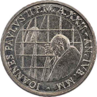 Vatican City - 100 Lire -2000 R - AUnc -Prisons - Image 1 of 2