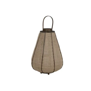 Kerzenschale Home ESPRIT Jute Bambus 41,5x41,5x57cm Dekoschale Natur - Bild 1 von 4