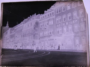 Markt Marktplatz in Chemnitz um 1900  großes  historische Glasnegative Nr. 1 - Bild 1 von 4