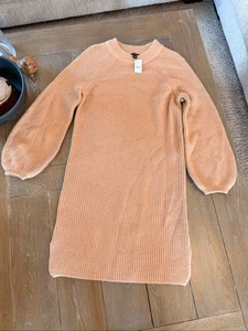 Nuevo con etiquetas Vestido Suéter Tejido Marrón Ann Taylor Talla Pequeña - Imagen 1 de 6