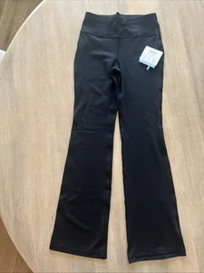 Pantalones acampanados Athleta Girl tiro alto Chit Chat en negro talla grande/12 - Imagen 1 de 3