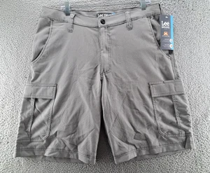 Lee Dungarees Performance Cargo Shorts Mens 36 Silver Outdoors Utility NEW NWT - Picture 1 of 13