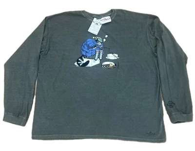 Crazy Shirts B Kilban T Shirt 3XL Gray NWT Rare Cat Ice Fishing Crater Dyed Gray - Image 1 of 4