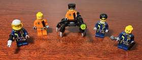 5 Lego Agents Minifigures - Spy Clops Agent Chase Henchman - #8635
