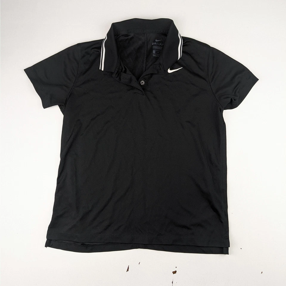 Nike Girls Black Athletic Polo - Image 1 of 4