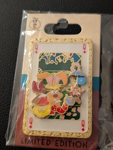 Disney DEC Pin Alice in Wonderland Playing Cards March Hare & Dormouse LE 250 - Picture 1 of 5