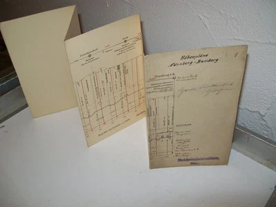 DR deutsche Reichsbahn Plan Eisenbahn Höhenplan Nürnberg Bamberg  #138 - Bild 1 von 4