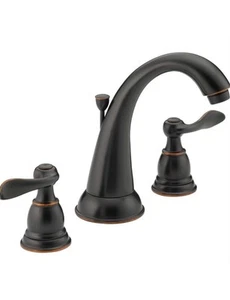 Delta B3596LF-OB Windemere Two Handle Widespread Bathroom Faucet Oil Rubbed - Picture 1 of 9