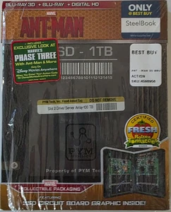 Marvel Ant-Man Blu Ray 3D/2D 2 Disc BEST BUY EXKLUSIVES STEELBOOK KOSTENLOSER VERSAND AUS DEN USA - Bild 1 von 5