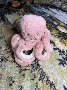 Jellycat 5” Peach Odell Octopus Stuffed Animal Plush - Picture 1 of 7