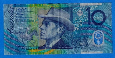 Australia 10 Dollars 1993 P-52a  Circulated Polymer Note IA 93815503 - Image 1 of 4