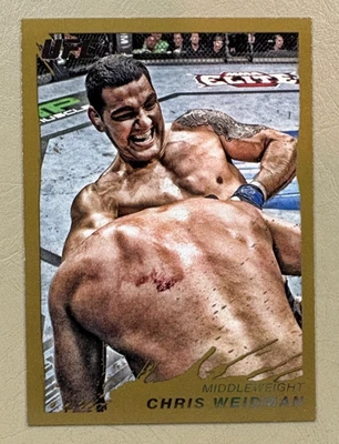 Chris Weidman 2011 Topps UFC Moment of Truth #35 Gold Parallel RC Rookie - Image 1 of 2