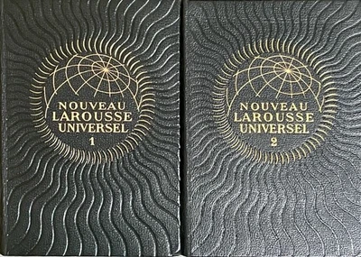 Noveau Larousse Universel Dictionnaire Encyclopedique. 1949, 2 vol. HC (French) - Image 1 of 4