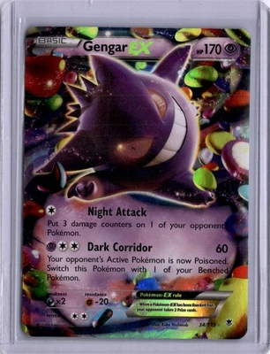 Gengar EX 2014 Phantom Forces 34/119 Full Art Pokemon TCG - Image 1 of 2