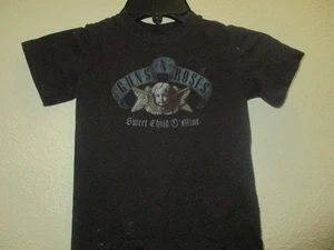 Guns N Roses Sweet Child o' Mine Black Cotton Blend Short Sleeve TShirt Size 4T - Picture 1 of 3