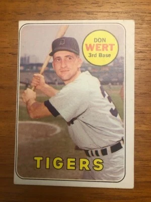 1969 Topps Baseball Card Don Wert #443 VG - Image 1 of 2