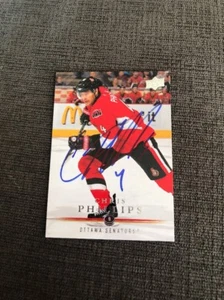 NHL Upper Deck Chris Philips Autographed Hockey Card - Picture 1 of 1