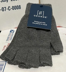 GEORG (Unisex) graue Fäustlinge/Handschuhe fingerlose isolierte Strick Winterhandschuhe Neu mit Etikett - Bild 1 von 4